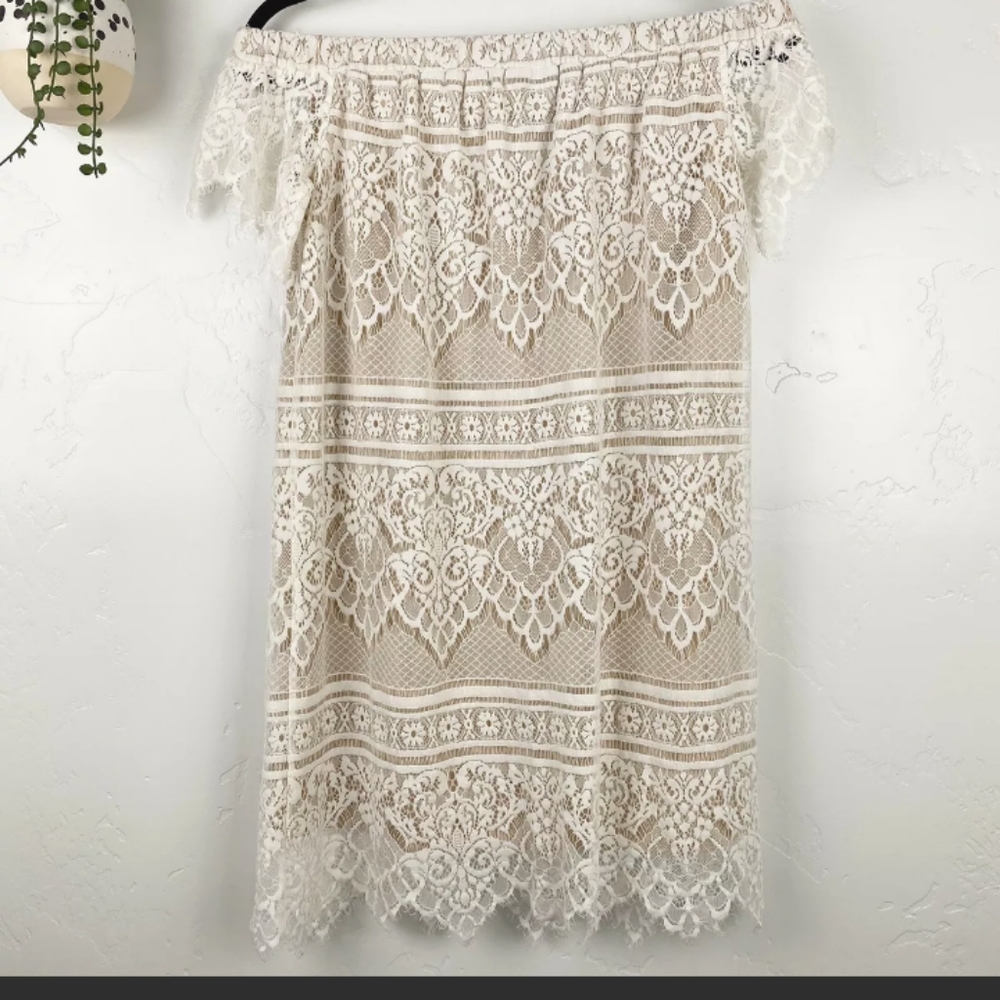 Ivory lace dress